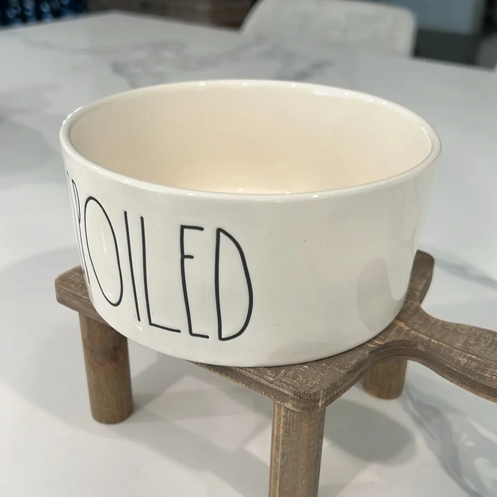 Cute. Rae Dunn SPOILED🐾 BOWL..